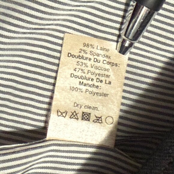 J.Crew Wool-Blend Schoolboy Blazer in Black w Gold Buttons – Women’s Size 12 (L) - Picture 16 of 17